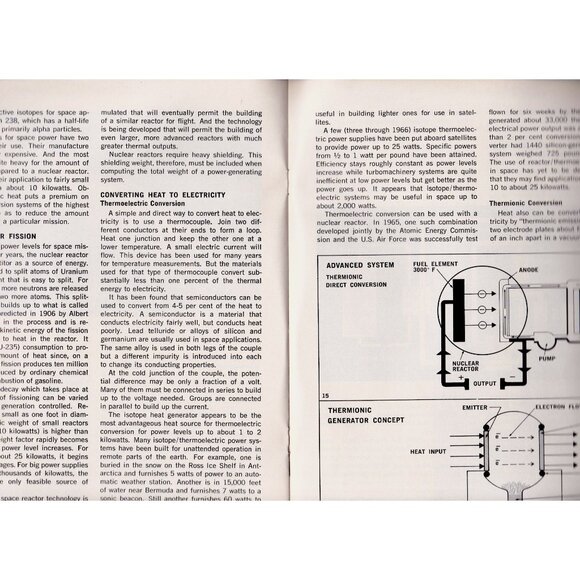 NASA Facts NF-38 Electric Power in Space 1967 Tech Manual 20pgs Vintage NASA - Picture 8 of 10